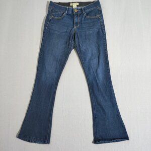 Democracy jeans women's size 10 ink blue colour "Ab"solution flare mid rise